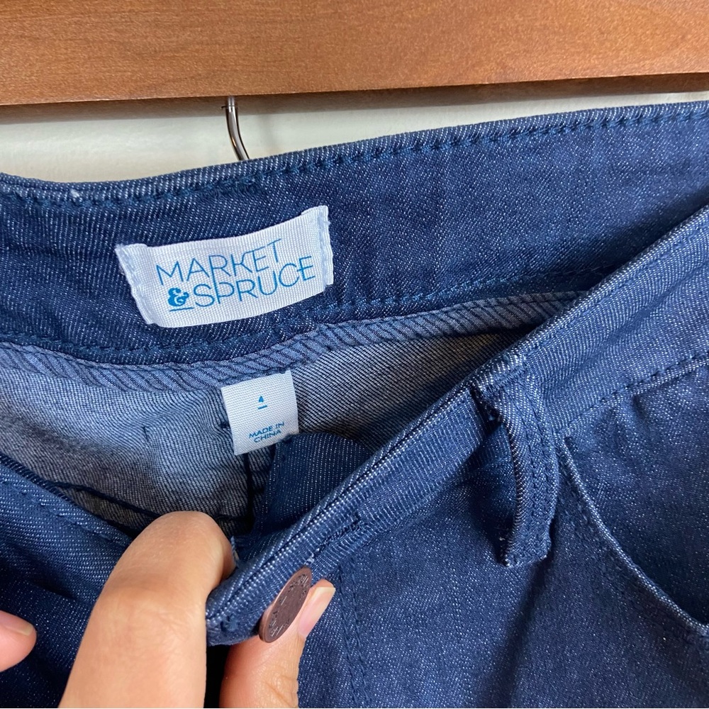 Market & Spruce Stitch Fix Dark Wash Denim Jeans Size 4 NWT Classic Fall Capsule - Picture 8 of 9